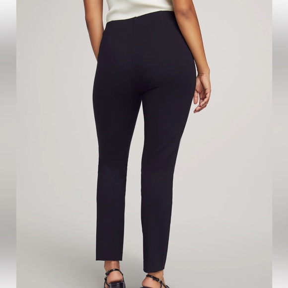 Anne Klein Black Stretchy Pull-On Hollywood Waist Slim Ankle Pants Sz XXL - Picture 2 of 8